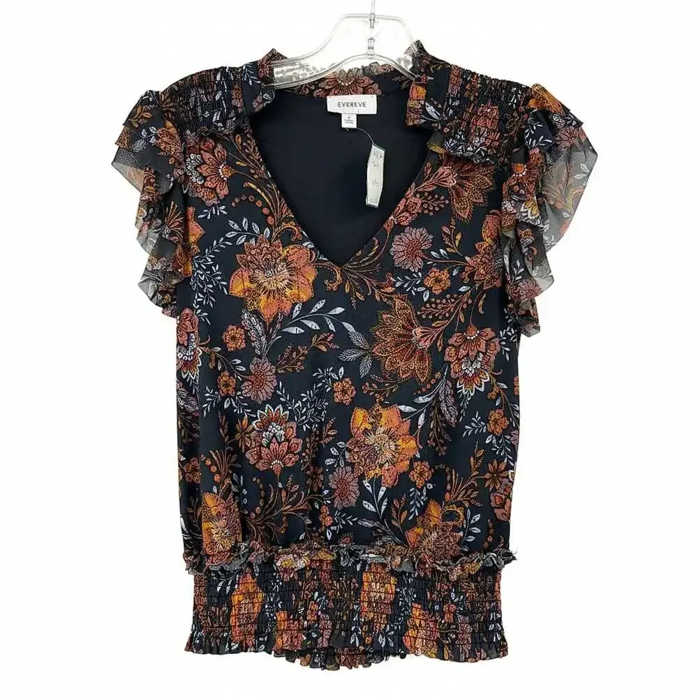 Everlane Floral Blouse Matching Set | Women’s Small Regular Polyester Spandex